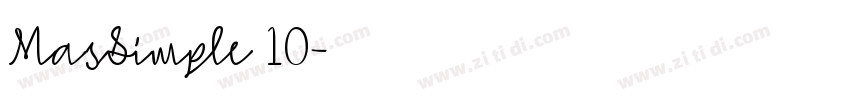 MasSimple 10字体转换